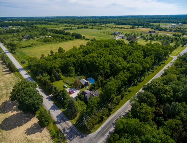 Aerial view of Walnut Grove B&B