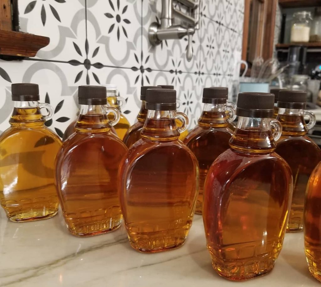 Syrup bottles